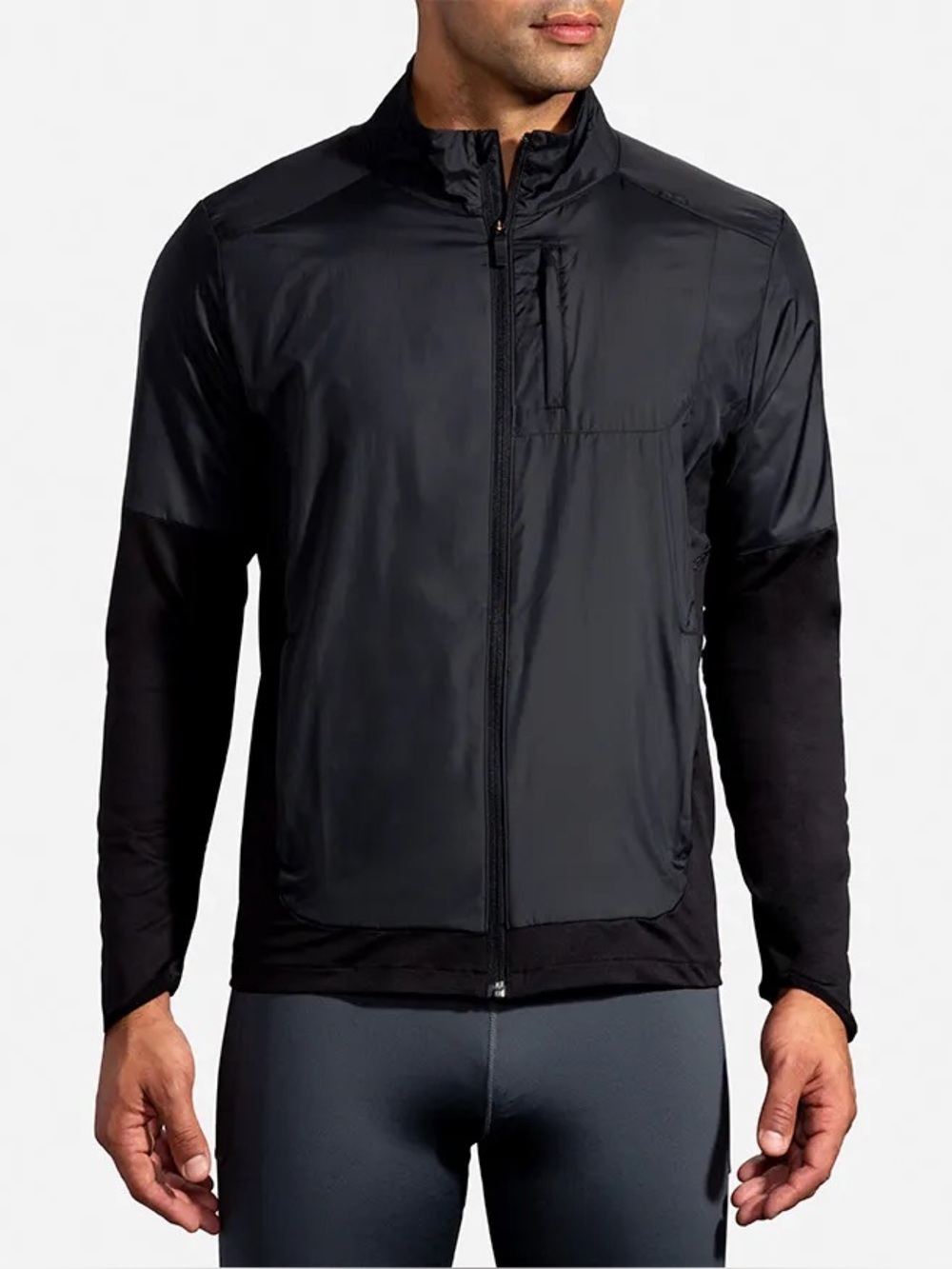 Brooks Black Mens Fusion Hybrid Jacket